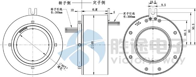 VST80滑环尺寸图